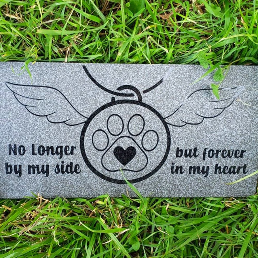 Pet Memorial, Granite Memorial for dog, Pet Loss. Made in USA